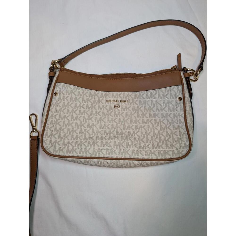 Michael Kors Jet Set Charm Signature Logo Crossbody Handbag *See Description
